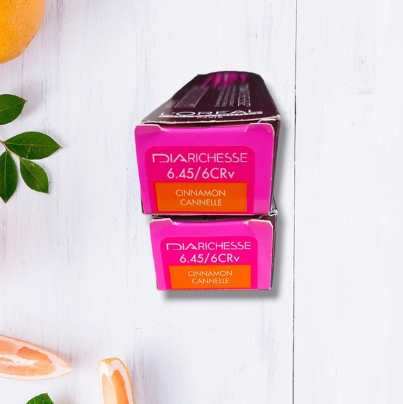 L'Oreal Professionnel DIARichesse 2 Tubes Ammonia-Free 6.45/6CRV Cinnamon - Picture 1 of 16